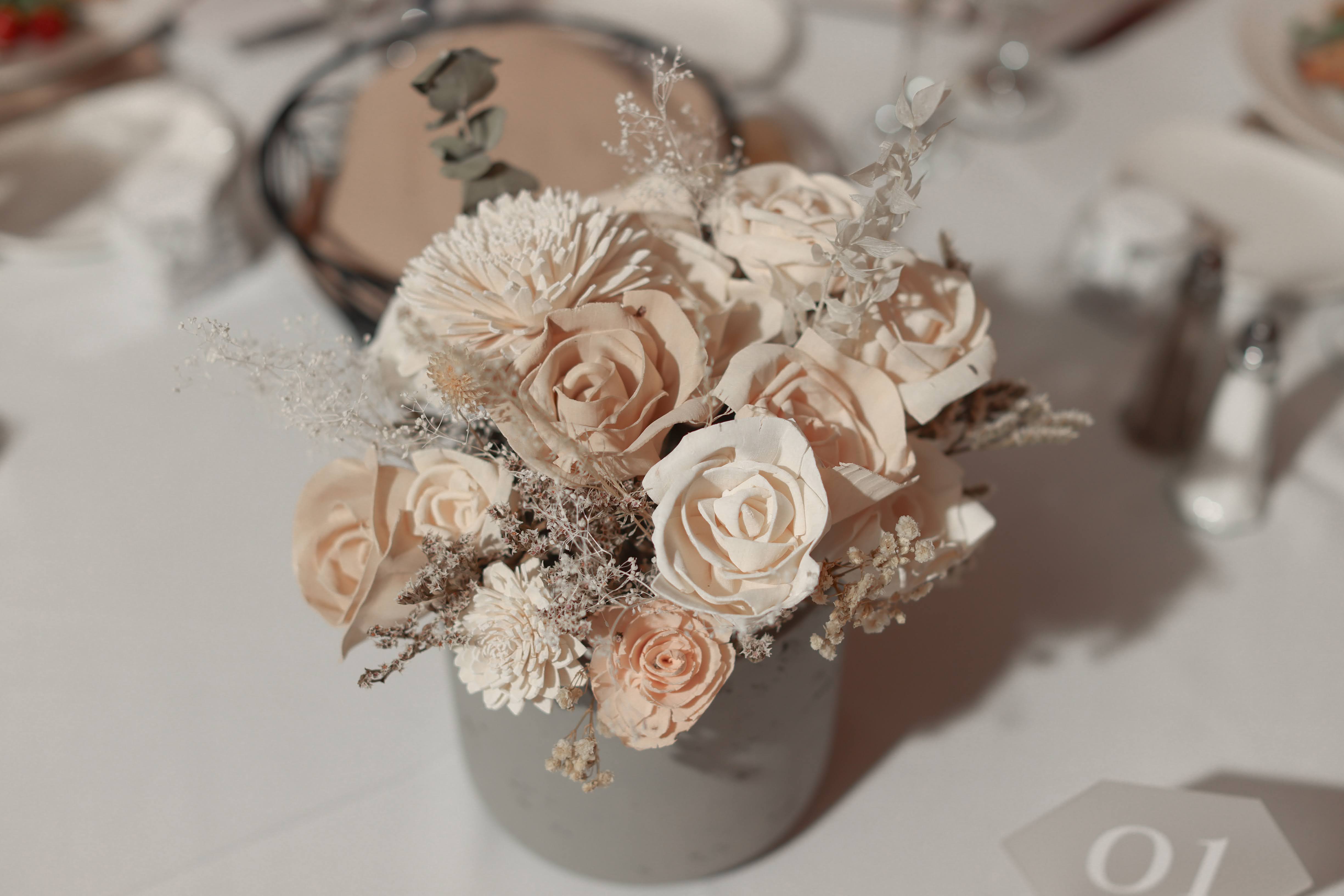 diy dried wedding flowers